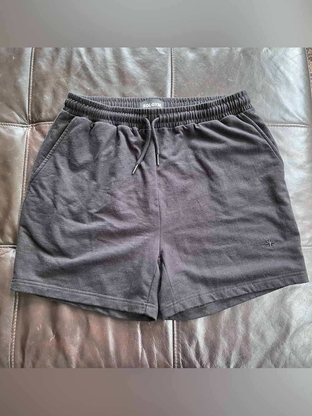 Sol Gym mens 100% Cotton workout shorts